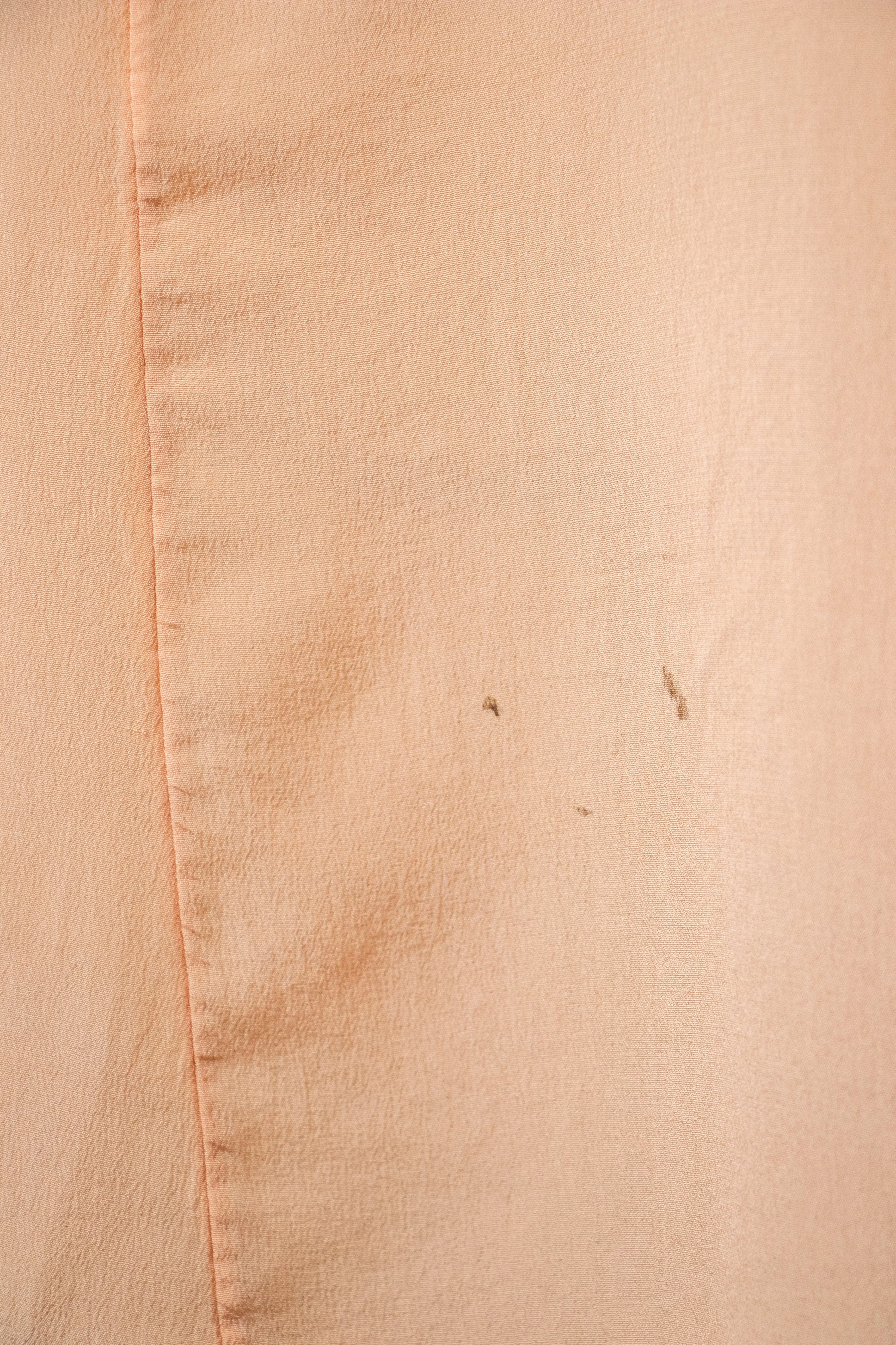1920s Silk Slip Lace Lounge Dress M