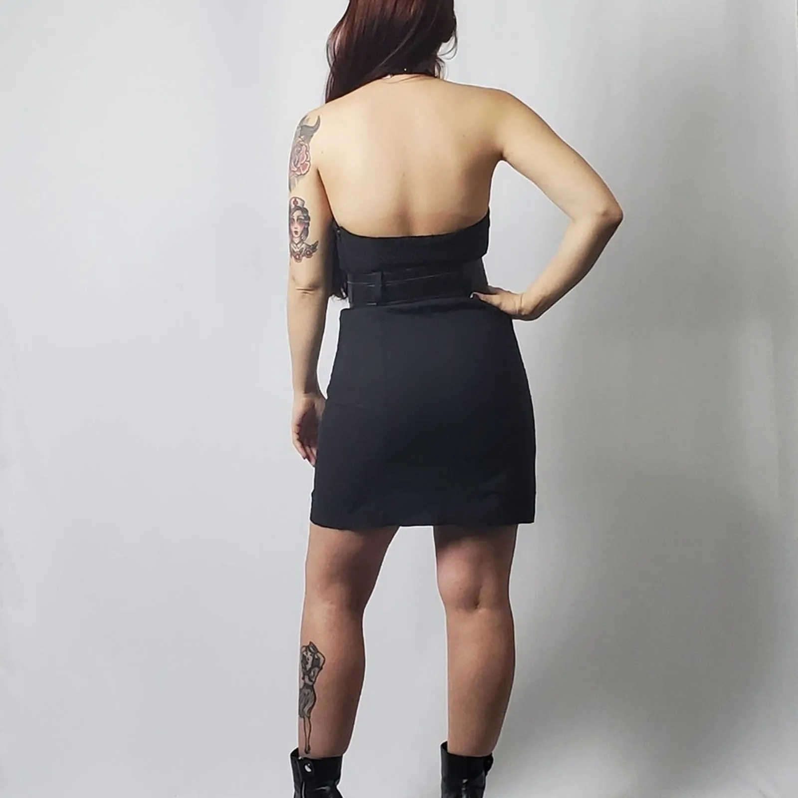 Guess casual black  halter mini dress
