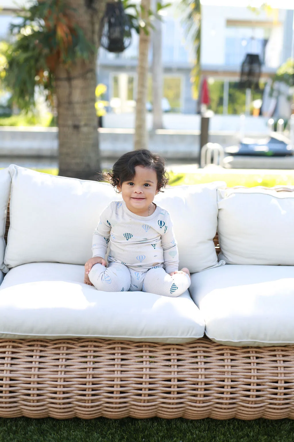 POUF 2PC HOT AIR BALLOON PJ