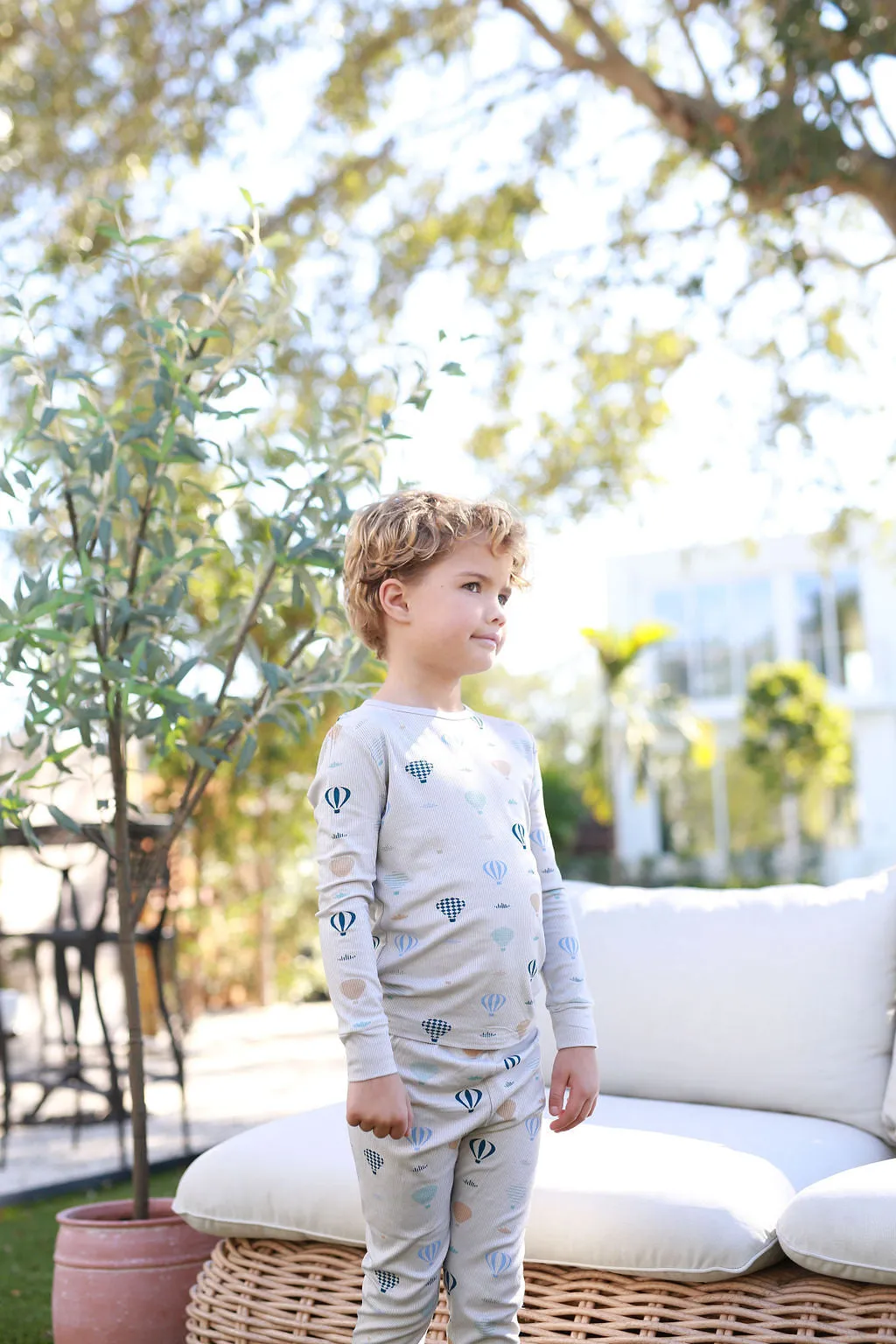 POUF 2PC HOT AIR BALLOON PJ
