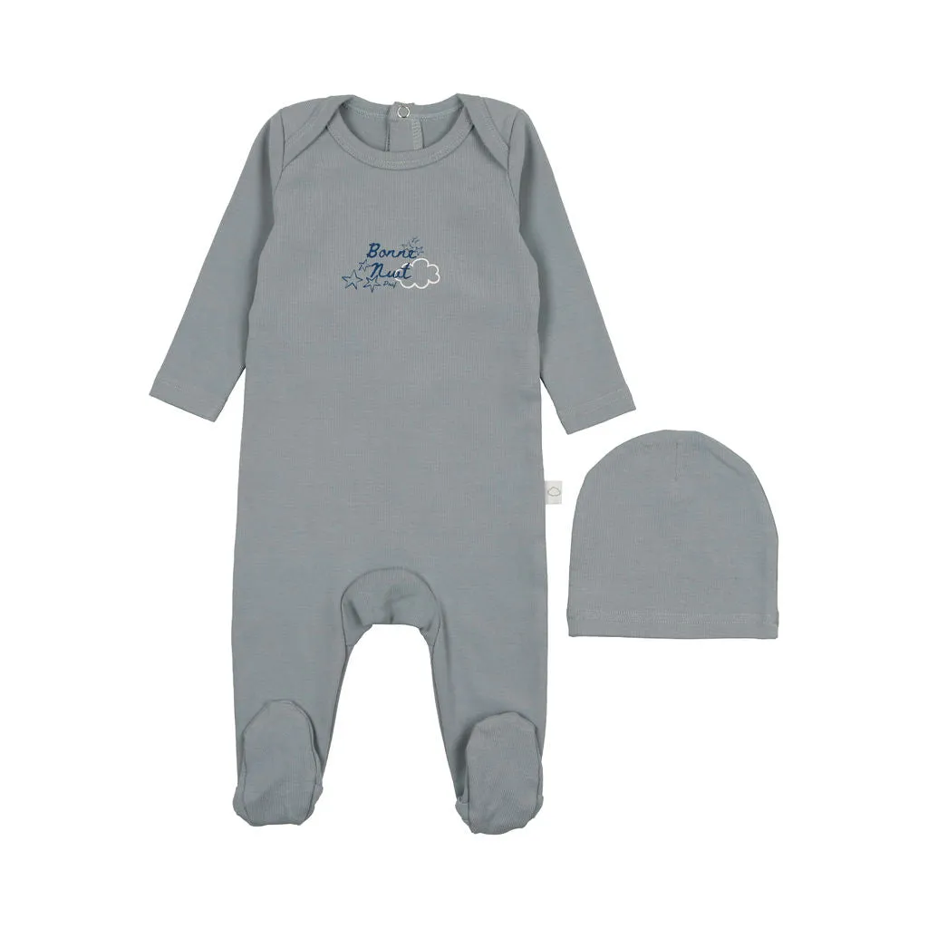 POUF 2PC LOGO FOOTIE   BEANIE SET