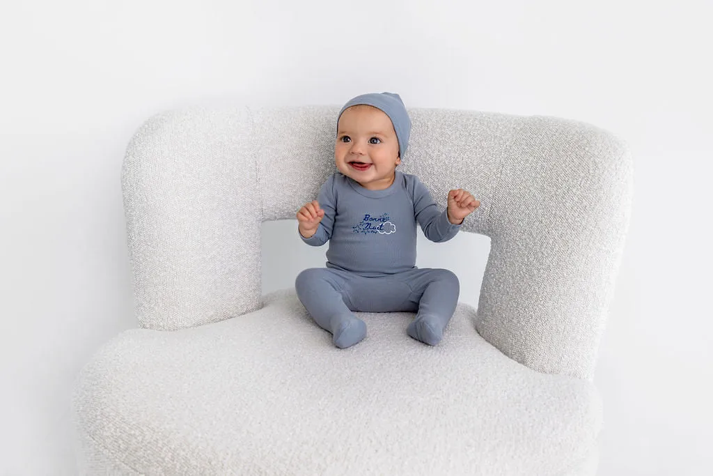 POUF 2PC LOGO FOOTIE   BEANIE SET