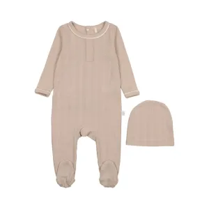 POUF 2PC RIBBED GRANDPA FOOTIE BEANIE