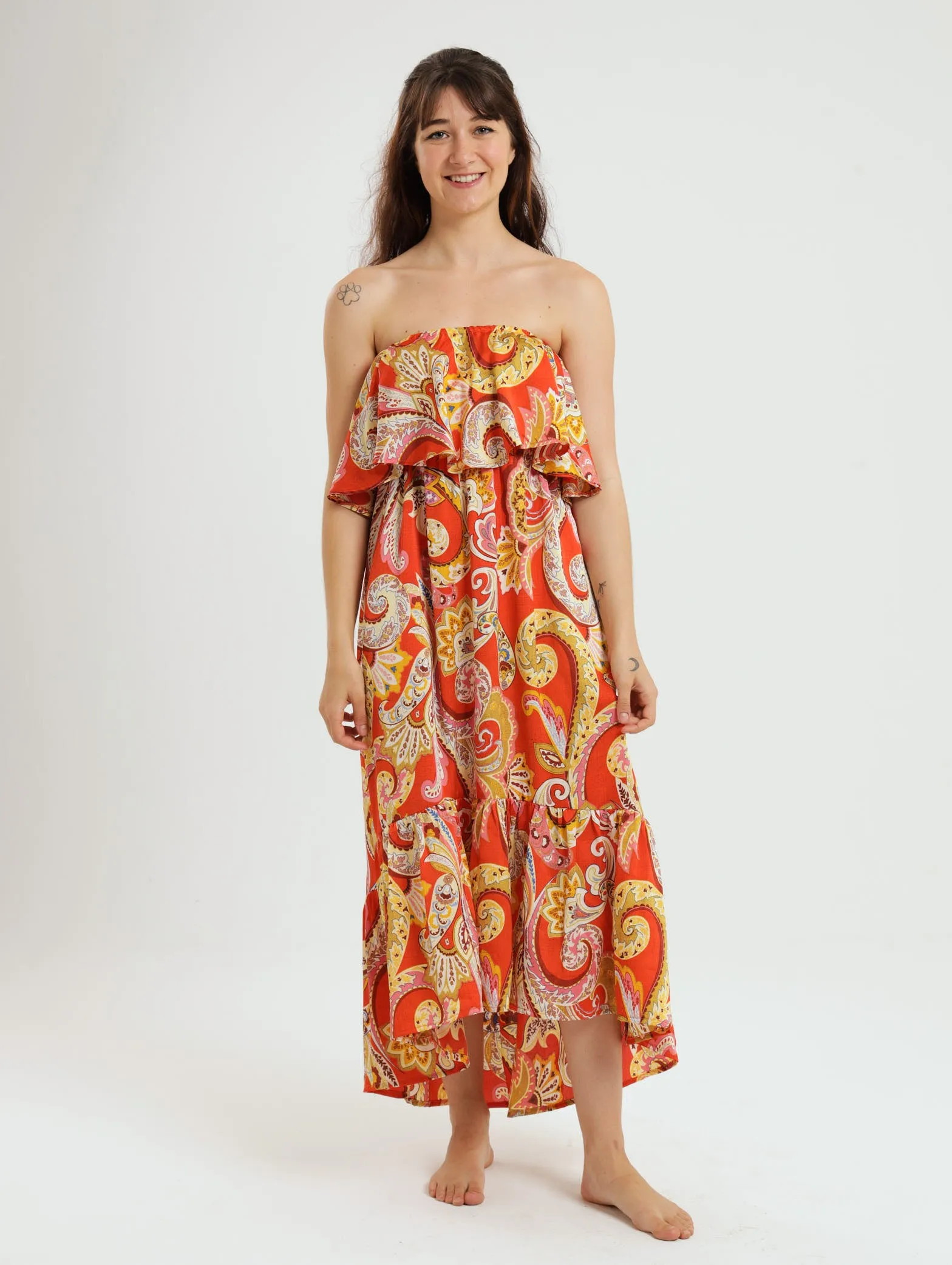 Resort Dress: Orange
