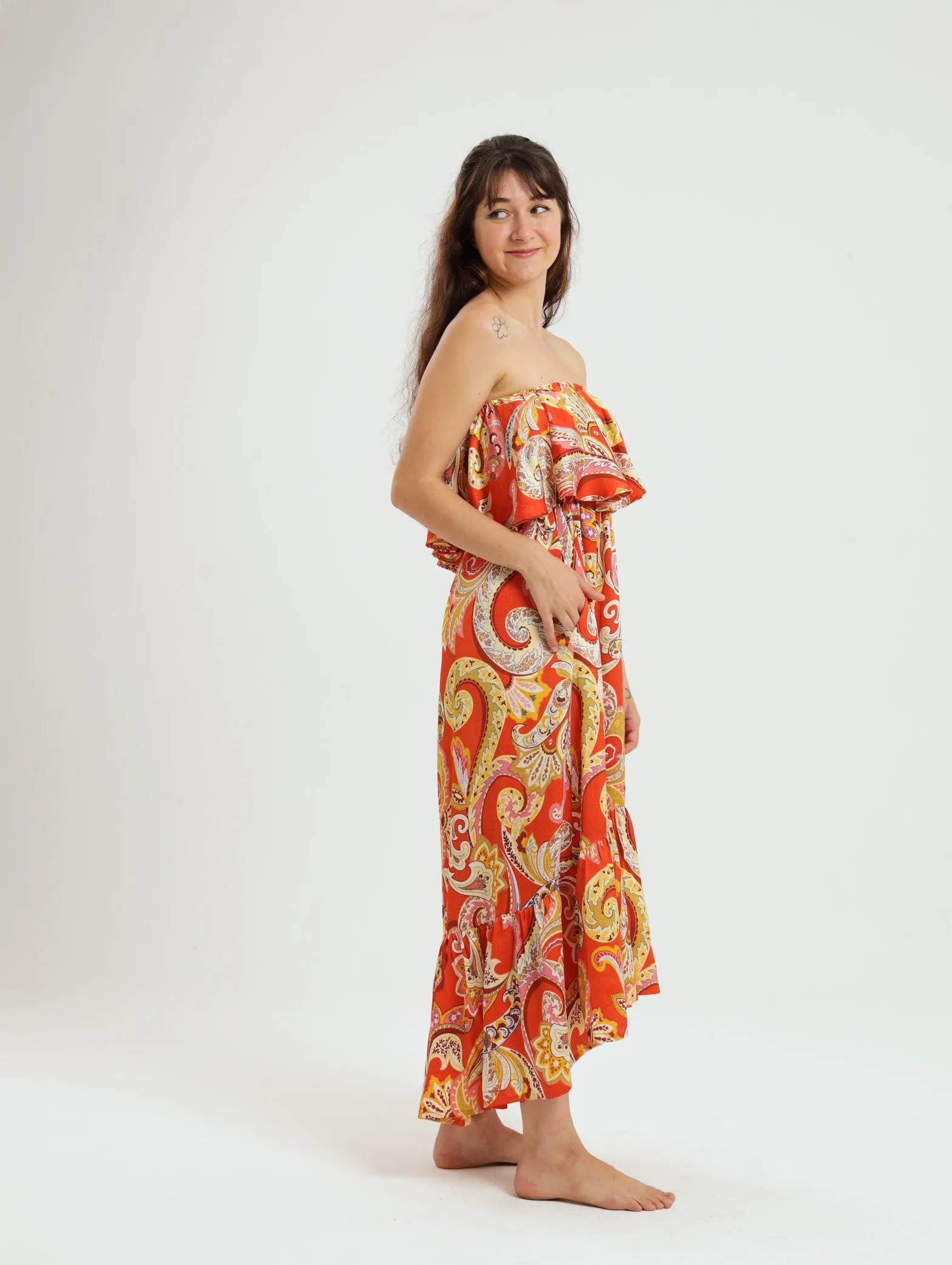 Resort Dress: Orange