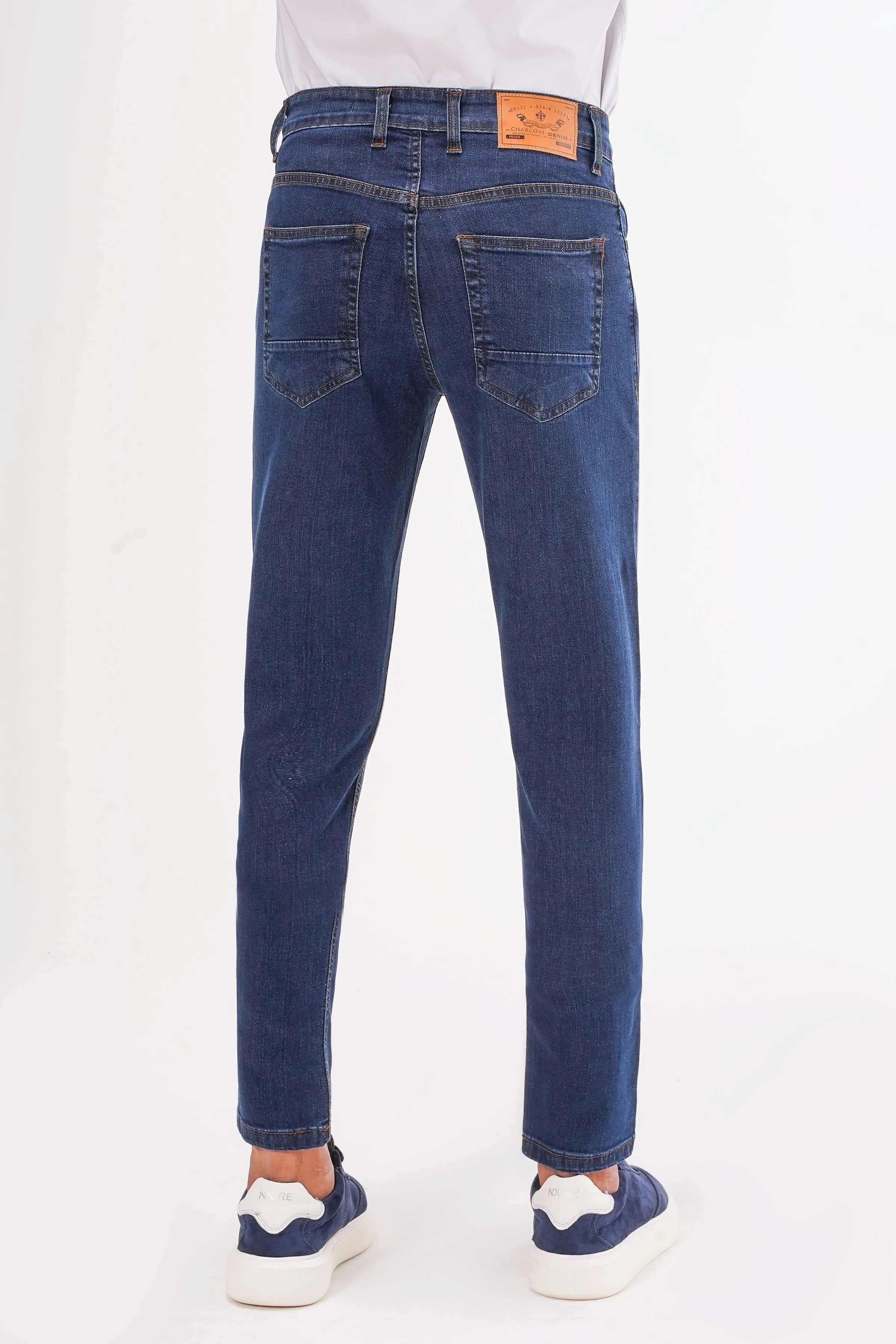 SLIM LEG JEAN MID BLUE