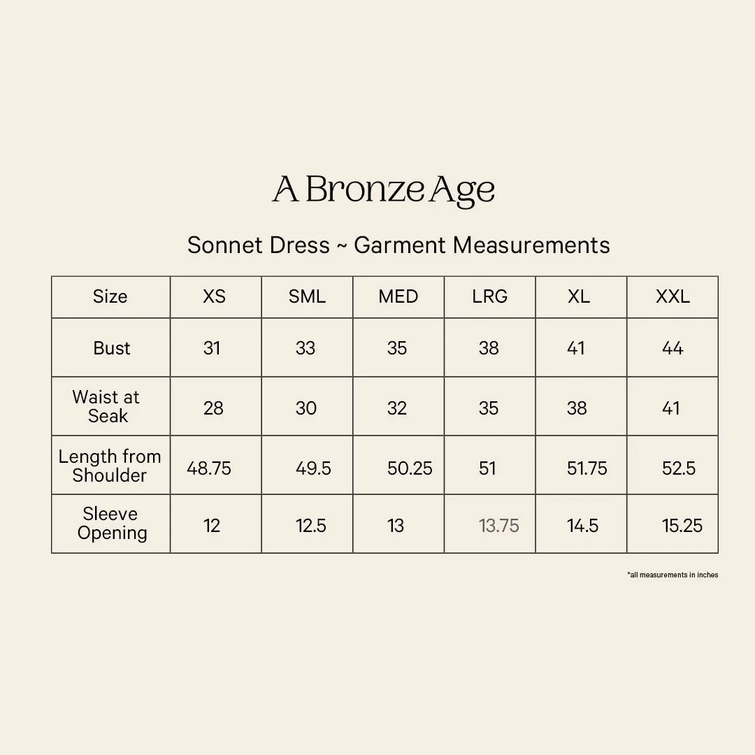 Sonnet Dress - Ready To Ship