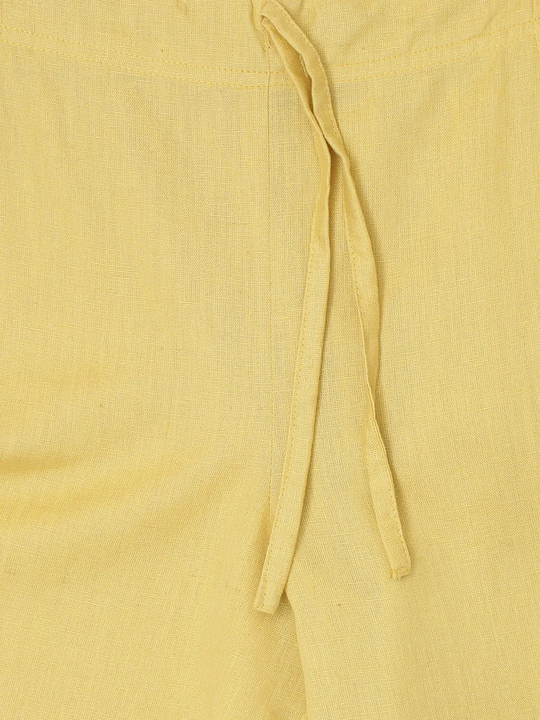Women Rown And Mustard Yellow Printed Kurta With Trousers